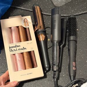 Gold and Black Hair Styling Set